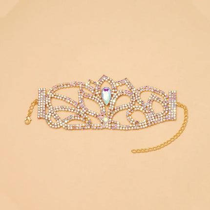 Water Drop Rhinestone Adjustable Bracelet
