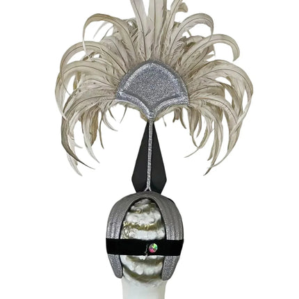 The Stardust Dionysia – Off-White Feather Carnival & Masque Ball Headdress