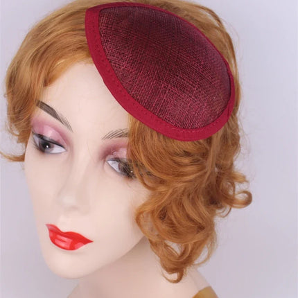 13cm Round & Teardrop Sinamay Fascinator Base DIY Millinery Headpiece Mold