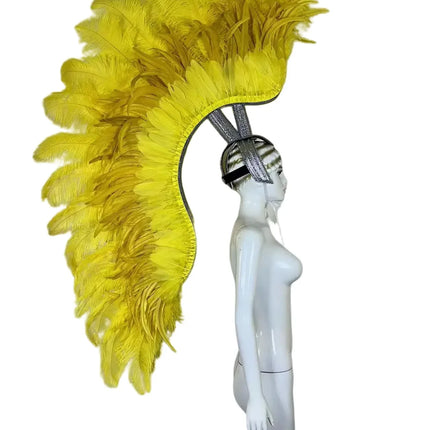 The Stardust Luminary – Premium Feathered Carnival & Samba Halo Headdress