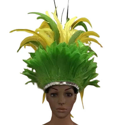The Stardust Luminary – Premium Feathered Carnival & Samba Halo Headdress