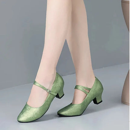 The Stardust Blossom Chinoiserie Dance Pump – Vintage Latin & Cabaret Heel