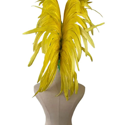 The Stardust Samba Radiance – Elegant Feathered Stage & Carnival Headdress