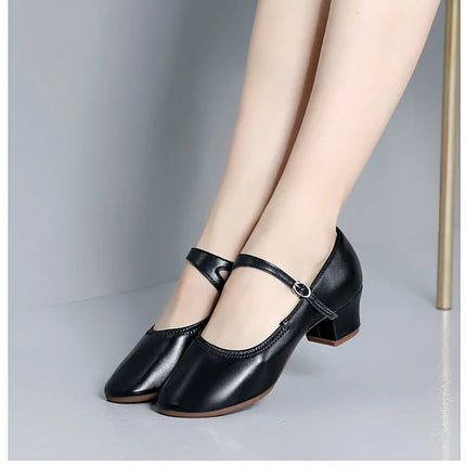 The Stardust Carousel Mary Jane – Classic Low-Heel Dance Pump