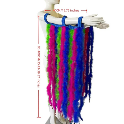 Long Feather Bustle Skirt Costume Accessory