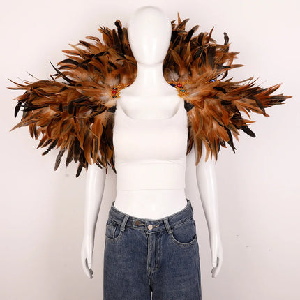 Festival Carnival Feather Shawl