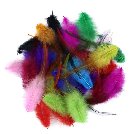 Natural Rooster Craft Feathers Bulk Pack