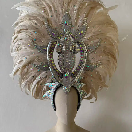 The Stardust Copacabana Feather Crown – Samba Parade Headdress