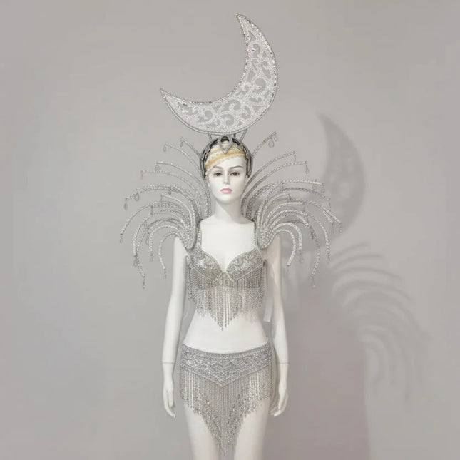 Celestial Moon & Star Feathered Performance Set