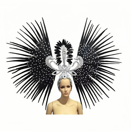 The Stardust Tropicana Samba Crown – Feather & Rhinestone Stage Headdress