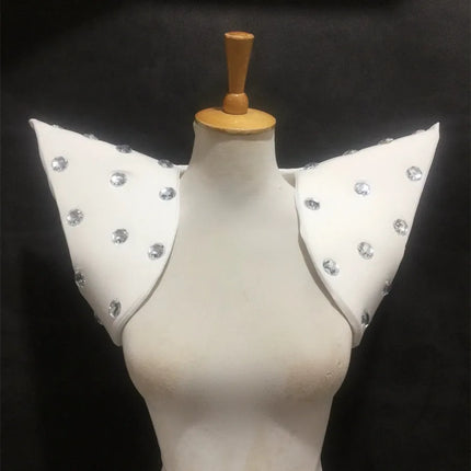 Avant-Garde Showgirl Shoulder Armor Vest – Carnival Stage & Performance Collar Piece