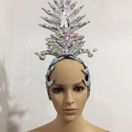The Stardust Dionysia – Carnival & Samba Feathered Masque Ball Crown