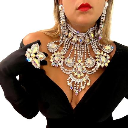 Drop Necklace Earring & Ring Set