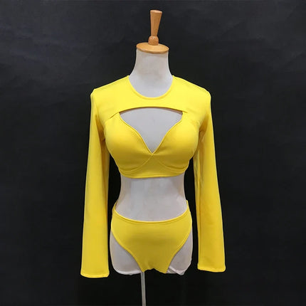 The Stardust Electra Performance Set – Long-Sleeve Pole & Gogo Bikini