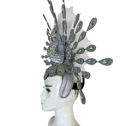 The Stardust Dionysia – Silver Starburst Carnival & Masque Ball Headdress