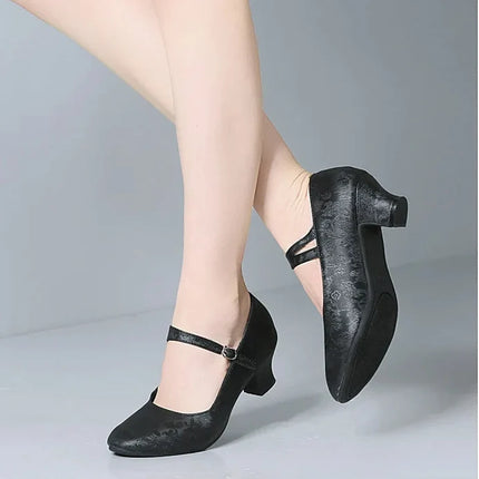 The Stardust Blossom Chinoiserie Dance Pump – Vintage Latin & Cabaret Heel