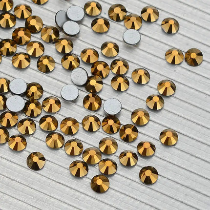 SS3-SS30 Yellow Series Hot-Fix Glass Flat Back Rhinestones
