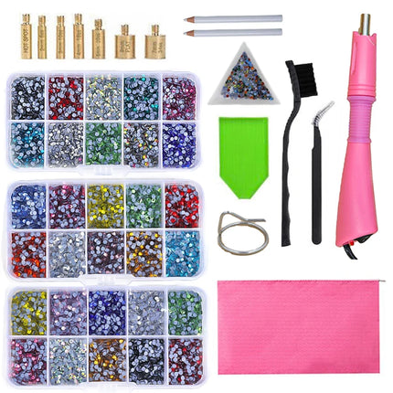 Fast-Heated Hotfix Rhinestone Applicator Wand Tool Kit