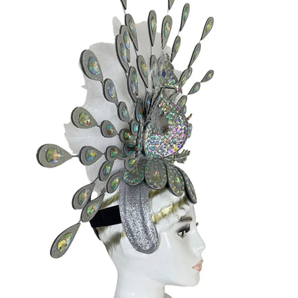 The Stardust Dionysia – Silver Starburst Carnival & Masque Ball Headdress
