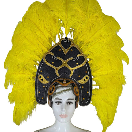 The Stardust Zenith – Premium Feathered Carnival & Samba Crown Headdress