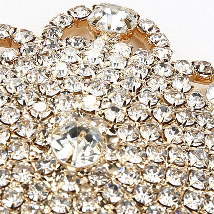 Sparkly Rhinestone Flower Reusable Nipple Pasties Self-Adhesive Silicone Covers