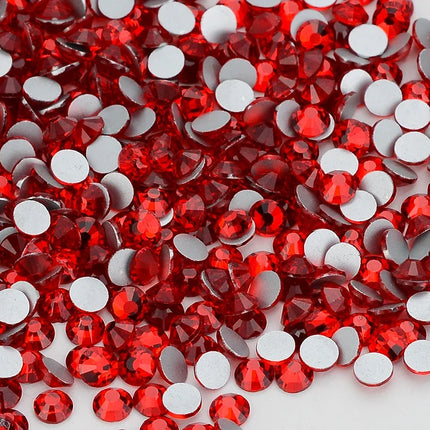 SS3-SS30 Red Series Non-Hotfix Glass Flat-Back  Rhinestones