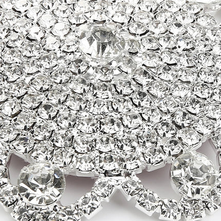 Sparkly Rhinestone Flower Reusable Nipple Pasties Self-Adhesive Silicone Covers
