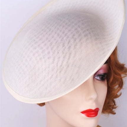 30cm Round Sinamay Fascinator Base DIY Millinery Headpiece Hat Making Blank