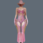 pink jumpsuit set / L