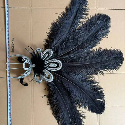 The Stardust Empress – Deluxe Feathered Samba & Carnival Crown