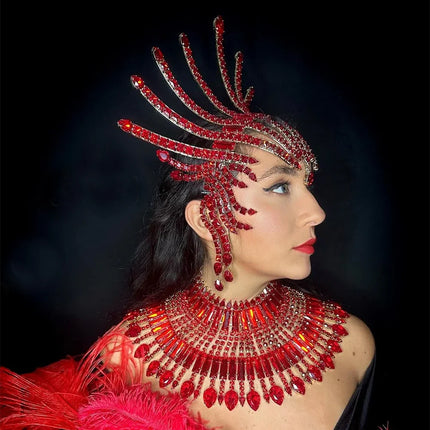 Rhinestone Showgirl Headpiece