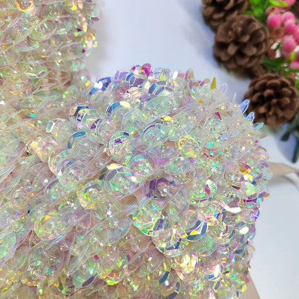 The Stardust Prism Siren – Sequined Glitter Bustier Corset Crop Top