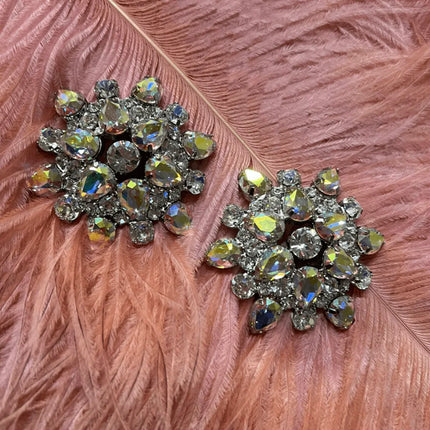 Crystal Rhinestone AB & Necklace & Pasties Set