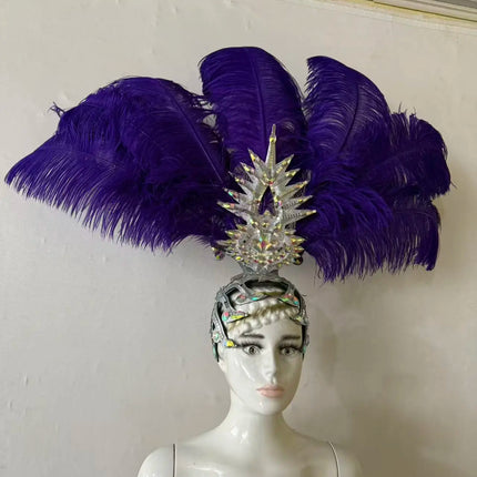 The Stardust Dionysia – Carnival & Samba Feathered Masque Ball Crown