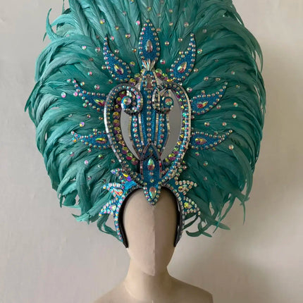 The Stardust Copacabana Feather Crown – Samba Parade Headdress