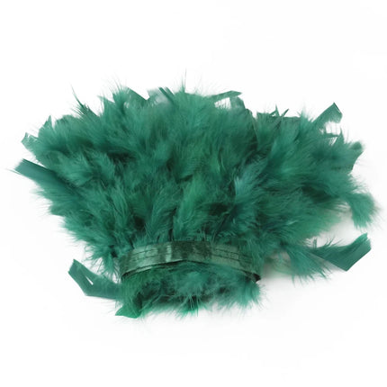 Multicolor Turkey Feather Trim Fringe Fluffy Ribbon