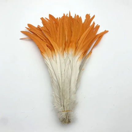 50PCS Two-Tone Rooster Tail Feathers (35-40CM)