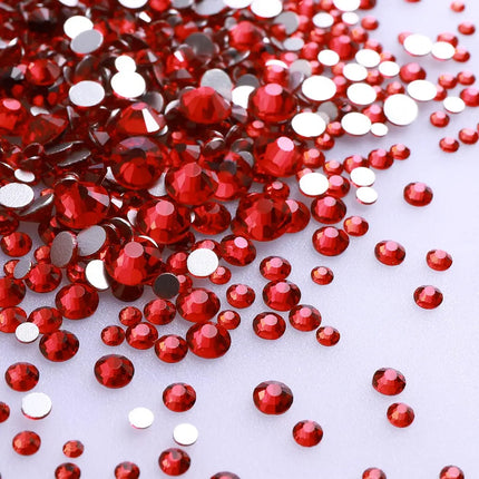 1440PCS SS3-SS20 Mix Size Non-Hotfix Glass FlatBack Rhinestones