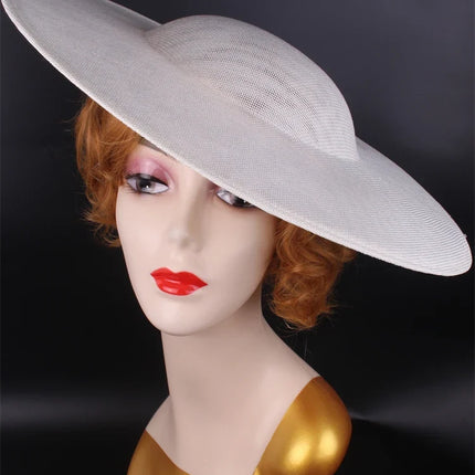 40cm Large Round Sinamay Fascinator Base DIY Millinery Derby Hat Headpiece Mold