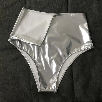 Glossy Metallic Triangle Performance Shorts