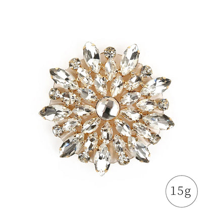 Sparkly Rhinestone Flower Burst Reusable Nipple Pasties Self-Adhesive Covers