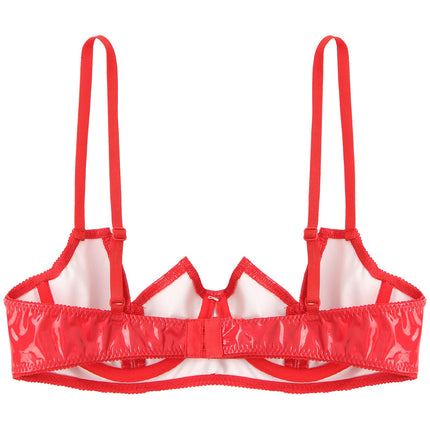 V-Notch Underwired Open Chest Bra Top