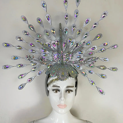 The Stardust Dionysia – Silver Starburst Carnival & Masque Ball Headdress