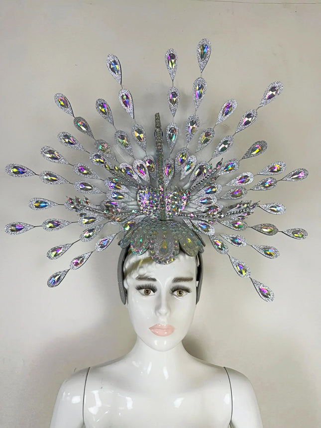 The Stardust Dionysia – Silver Starburst Carnival & Masque Ball Headdress