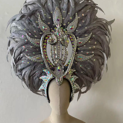 The Stardust Copacabana Feather Crown – Samba Parade Headdress