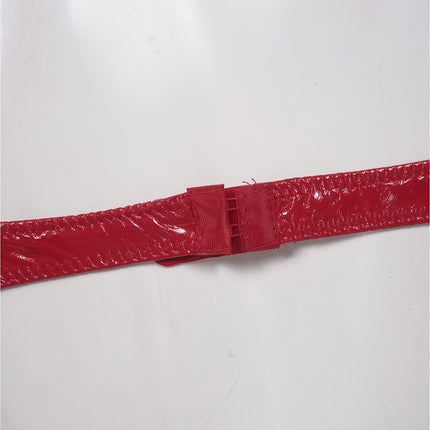 Patent Leather Underwired Open-Cup Bra