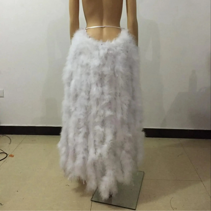 Long Feather Bustle Skirt Costume Accessory