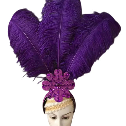 The Stardust Flora Cabaret Crown – Five-Flower Rhinestone Headdress