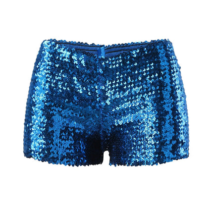 The Stardust Encore Sequin Shorts – High-Waist Performance Hot Pants