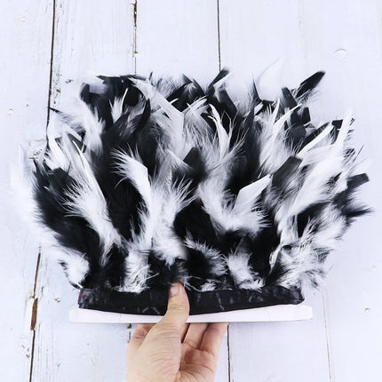 Fluffy Turkey Feathers Trim Ribbon Fringe
